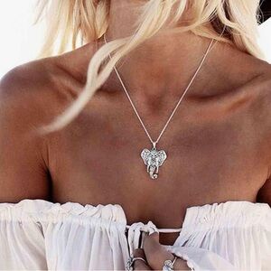 Boho-Chic Elephant Pendant Necklace